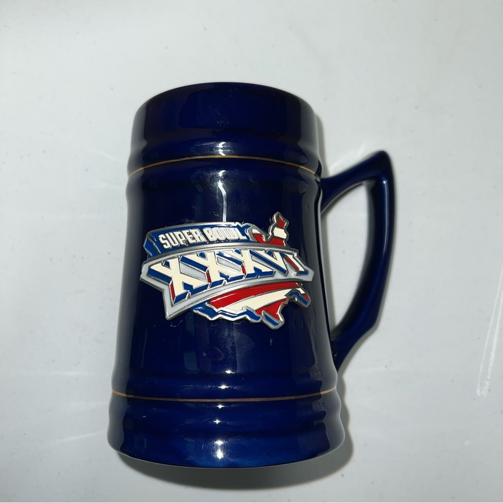 Super Bowl XXXVI Blue Mug